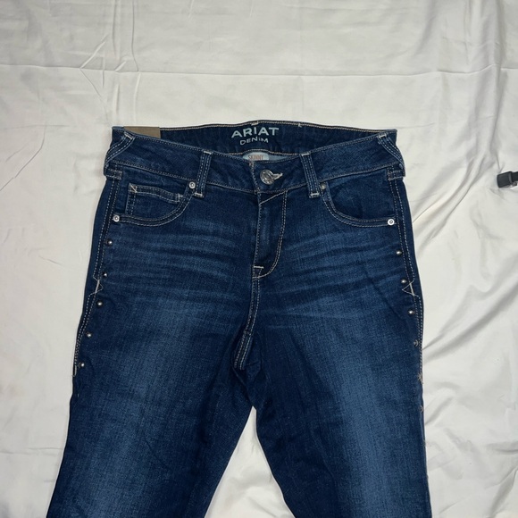 Ariat Denim - Ariat Women's Blue Studded Skinny Jeans